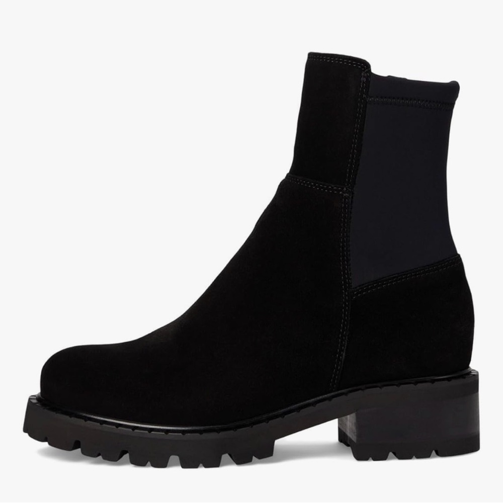 La CANADIENNE Calias Black Suede ankle Boots Sz 8.5 • New